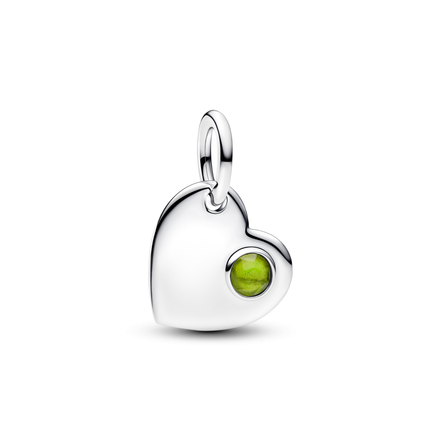 MOMENTS Charm Herz August gravierbar