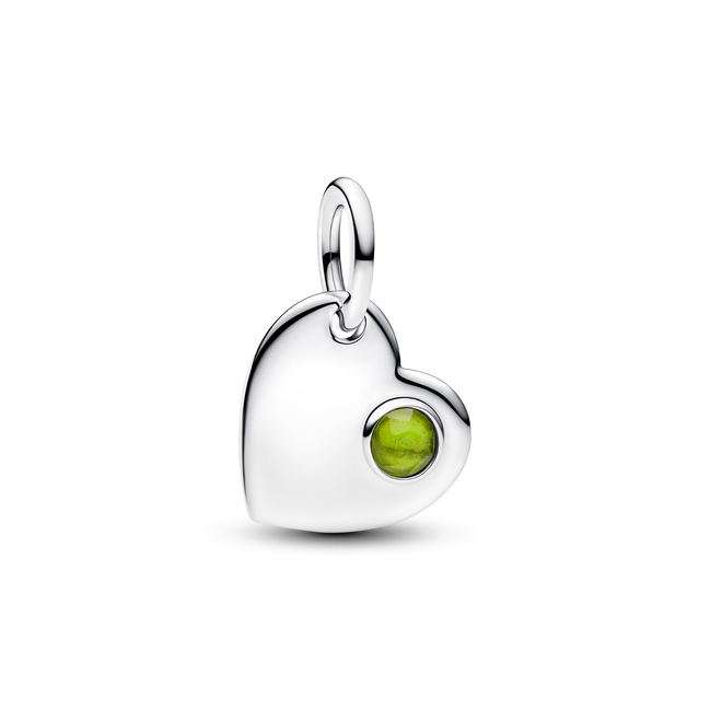 MOMENTS Charm Herz August gravierbar