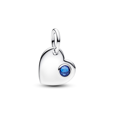 MOMENTS Charm Herz September gravierbar