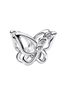 Mini-Charm Schmetterling silberfarben