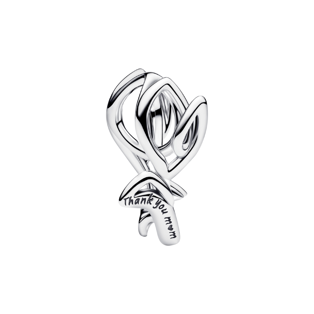 MOMENTS Charm Tulpe silberfarben