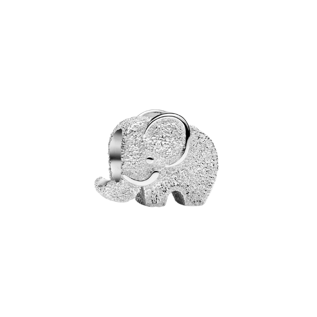 Mini-Charm Elefant silberfarben