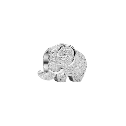 Mini-Charm Elefant silberfarben