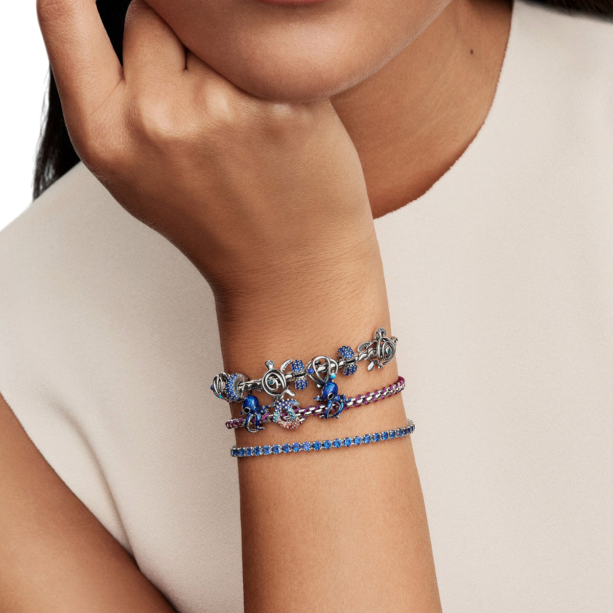Muschel Charm offen