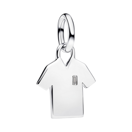 MOMENTS Charm Fußball T-Shirt Gravierbar