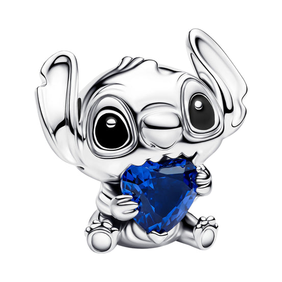 Disney Charm Sitch mit blauem Herzen
