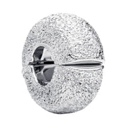 Silberner Mini-Clip mit Textur