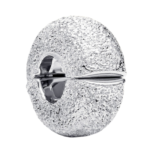 Silberner Mini-Clip mit Textur