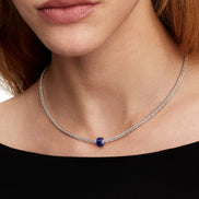 Mini-Charm Murano-Glas blau