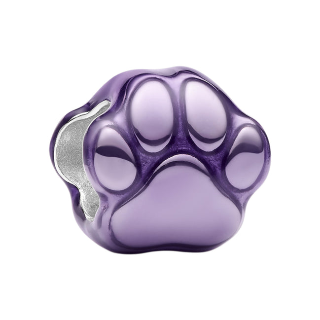 Mini-Charm lila Pfote
