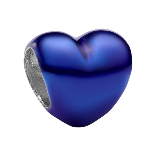 Mini-Charm blaues Herz