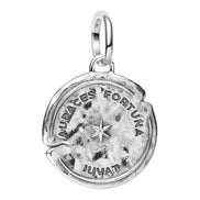 Charm Medaillon mit Delfin und Zirkonia