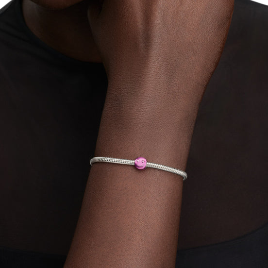 Mini-Charm pinker Smiley