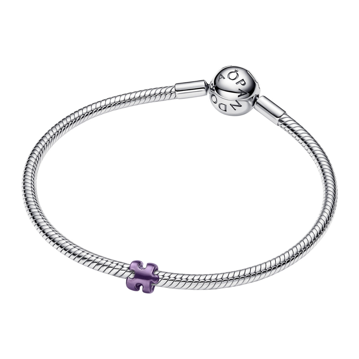 Mini-Charm lila Puzzlestück
