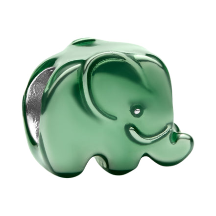 Mini-Charm grüner Elefant