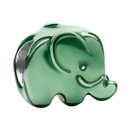 Mini-Charm grüner Elefant
