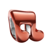 Mini-Charm orangene Musiknote
