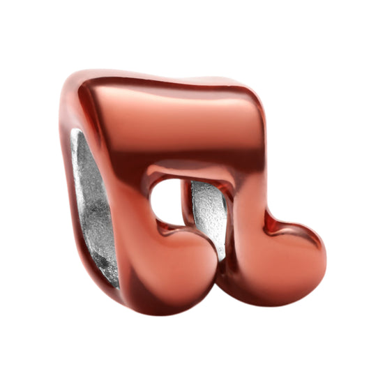 Mini-Charm orangene Musiknote