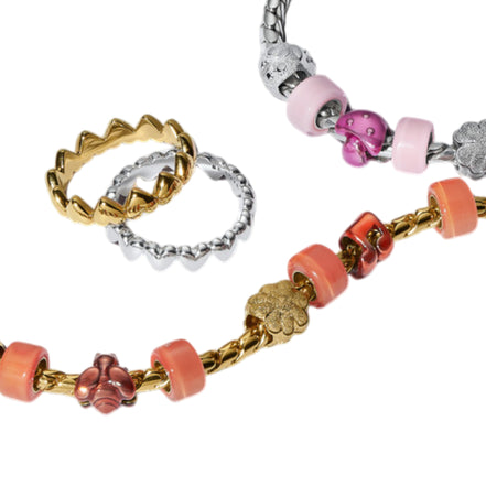 Mini-Charm orangene Musiknote