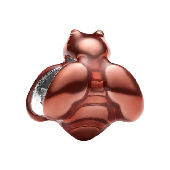 Mini-Charm orangene Biene