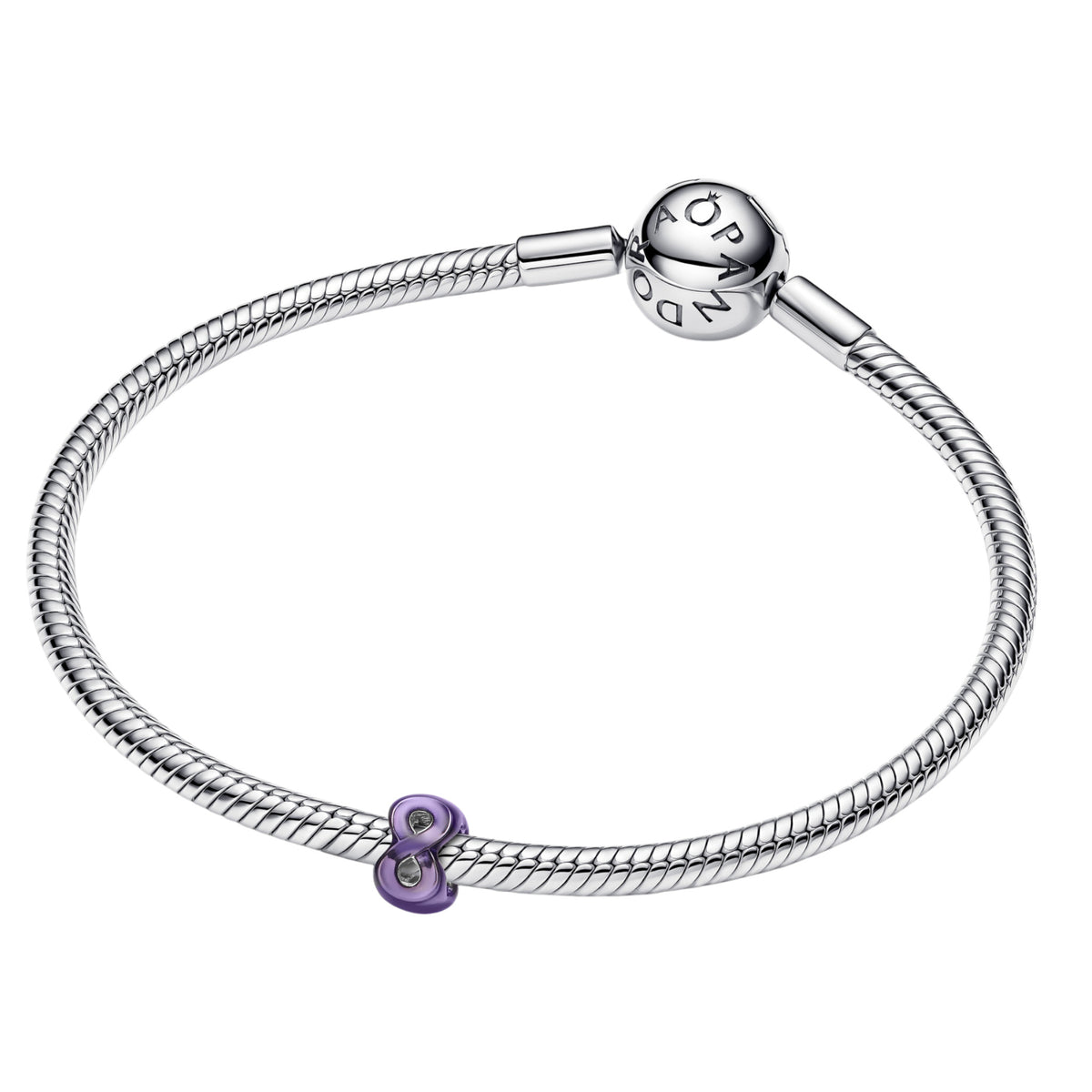 Mini-Charm lila Unendlichkeitszeichen