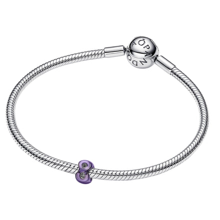 Mini-Charm lila Unendlichkeitszeichen