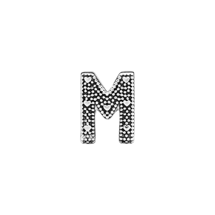 MOMENTS Charm Buchstabe M Silber