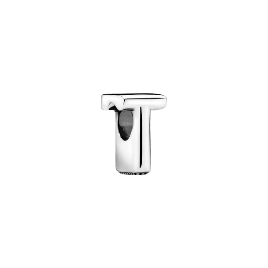 MOMENTS Charm Buchstabe T Silber