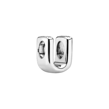 MOMENTS Charm Buchstabe U Silber