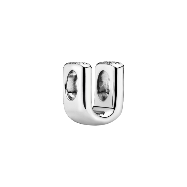 MOMENTS Charm Buchstabe U Silber