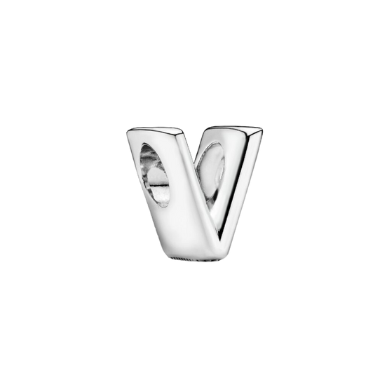 MOMENTS Charm Buchstabe V Silber