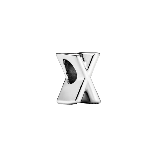 MOMENTS Charm Buchstabe X Silber