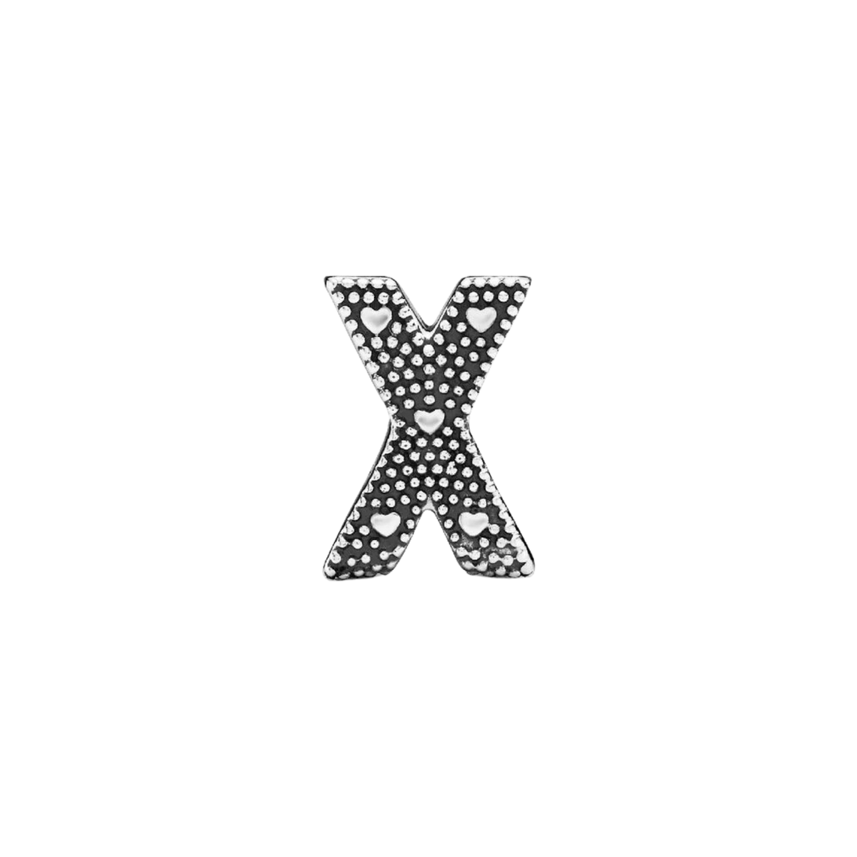 MOMENTS Charm Buchstabe X Silber
