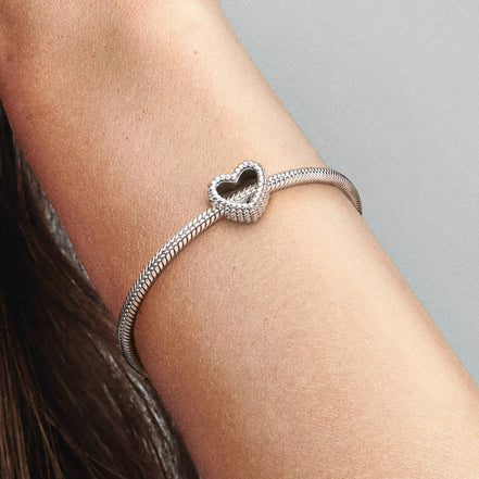 Charm perlenbesetztes Herz