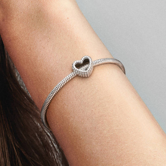Charm perlenbesetztes Herz