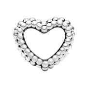 Charm perlenbesetztes Herz