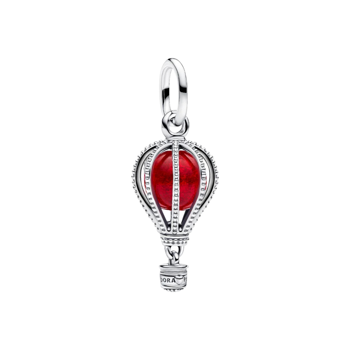 MOMENTS Charm Heißluftballon Glas Rot