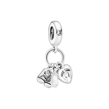 MOMENTS Charm Nuckelflasche & Babyschuhe