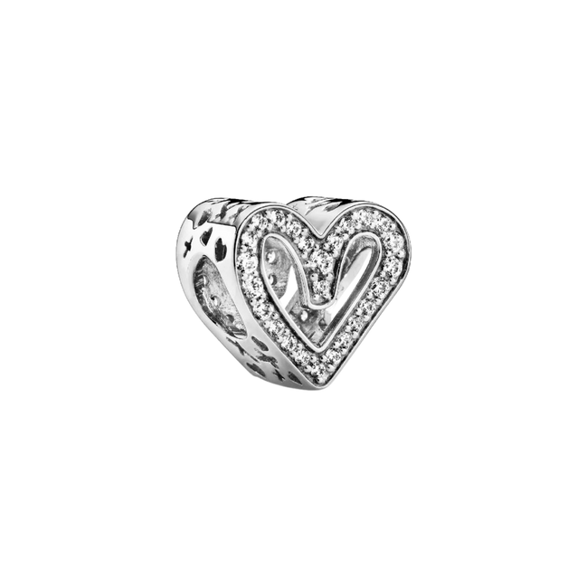 MOMENTS Charm Freihand-Herz Zirkonia