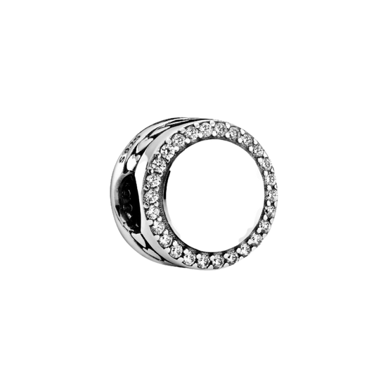 MOMENTS Charm Funkelnder Knopf Gravierbar