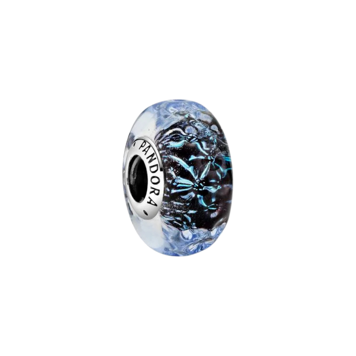 MOMENTS Charm Murano-Glas dunkler Ozean