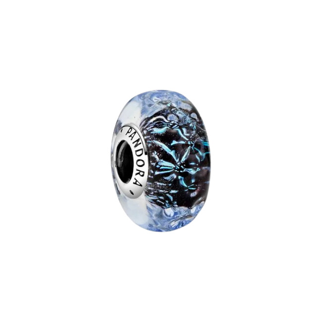 MOMENTS Charm Murano-Glas dunkler Ozean