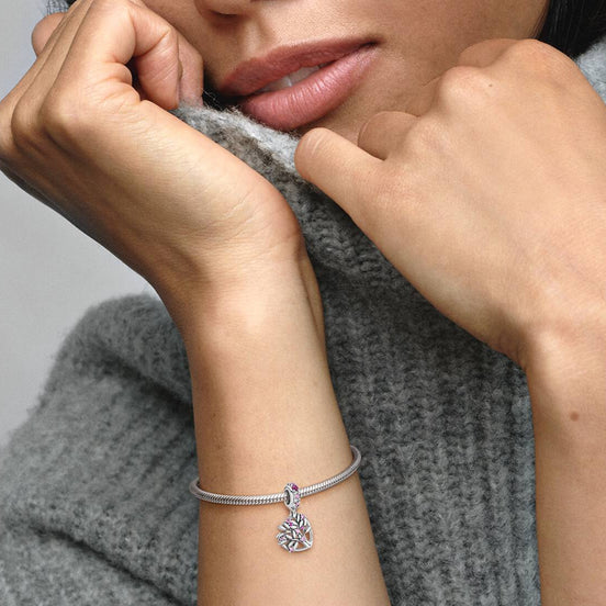 MOMENTS Charm Familienstammbaum Herz Rosa