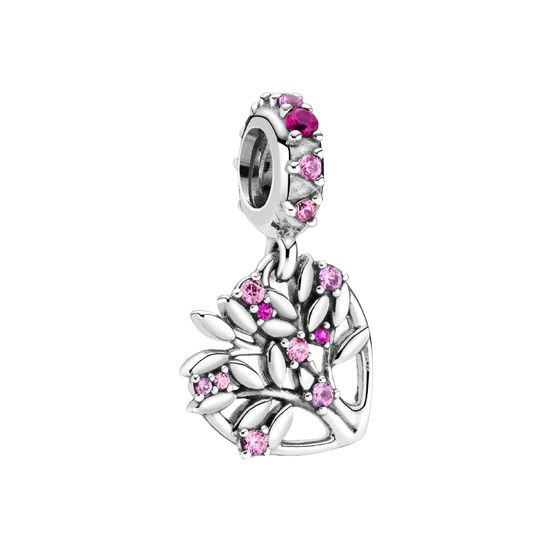 MOMENTS Charm Familienstammbaum Herz Rosa