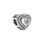MOMENTS Charm Herz Zirkonia