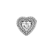 MOMENTS Charm Herz Zirkonia