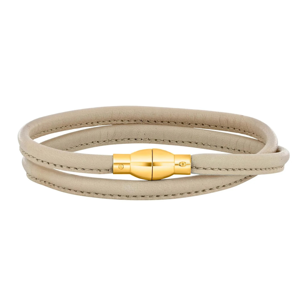 Lederarmband Champagner