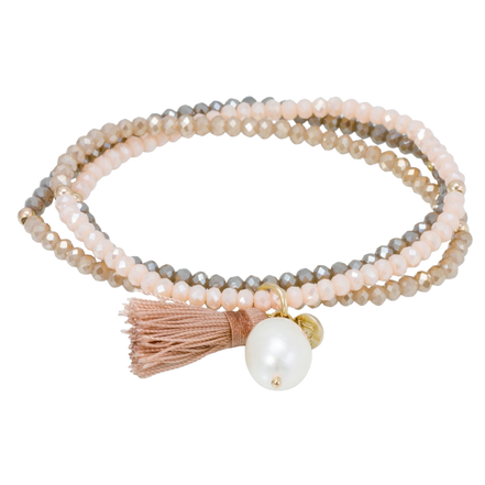 ZEN BRAUN Armband mit Perle