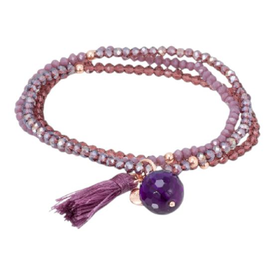 ZEN LILA Armband mit Amethyst