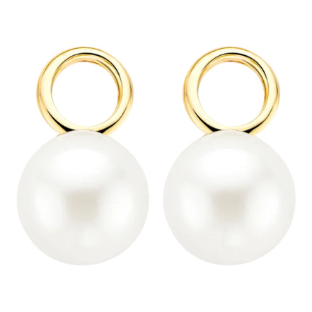 Ohrring-Anhänger aus 585er Gold mit Swarovski-Perle 8 mm